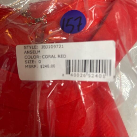 $248 JAY X JAY GODFREY Women's Coral Red Anselm Halter Neck Jumpsuit New Missing - Picture 8 of 9